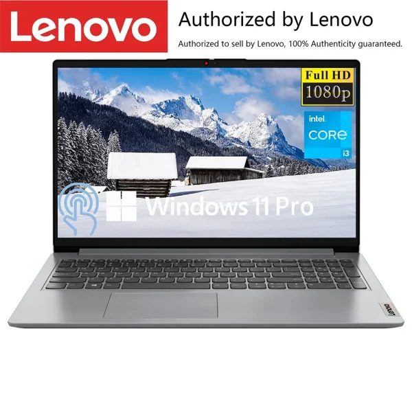 Lenovo Ideapad 1i 15.6 FHD Touch Laptop,Intel Core i3-1215U,Up to16GB RAM 2TB SSD,Intel UHD Graphics,WiFi 6,Win11 Pro-Cloud Gray